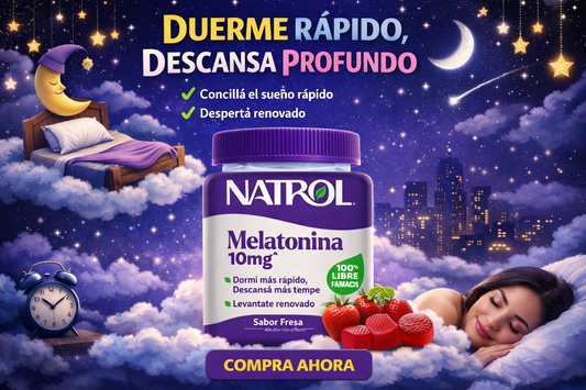 Gomitas Melatonina 10 mg – Sueño Natural 😴